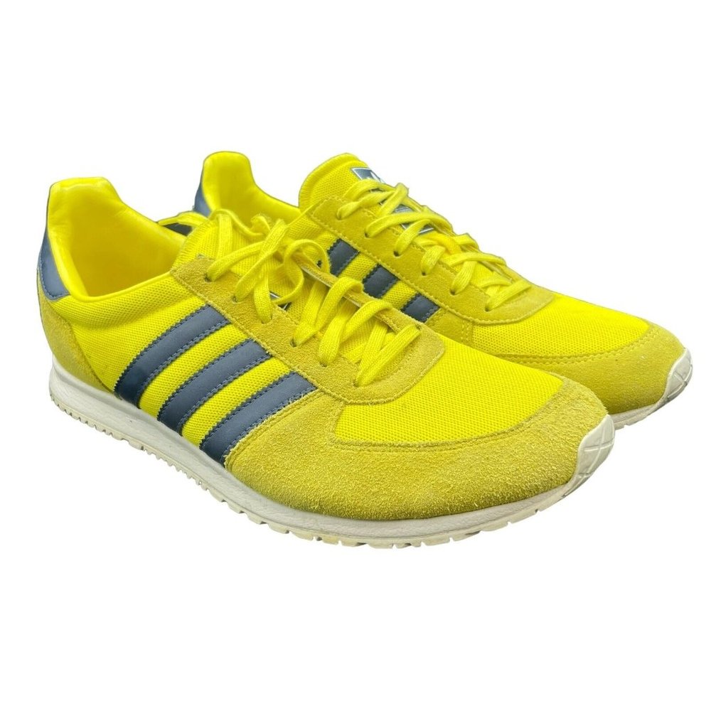 Adidas Adistar Racer Men's Running Shoes Mens 9.5 Yellow Blue Wolverines V22769 - Picture 1 of 7
